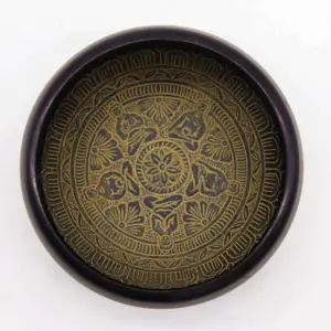 Earth Powder Singing Bowl – Mantra Five Buddha – 16cm | www.artisangoods.co.uk 2