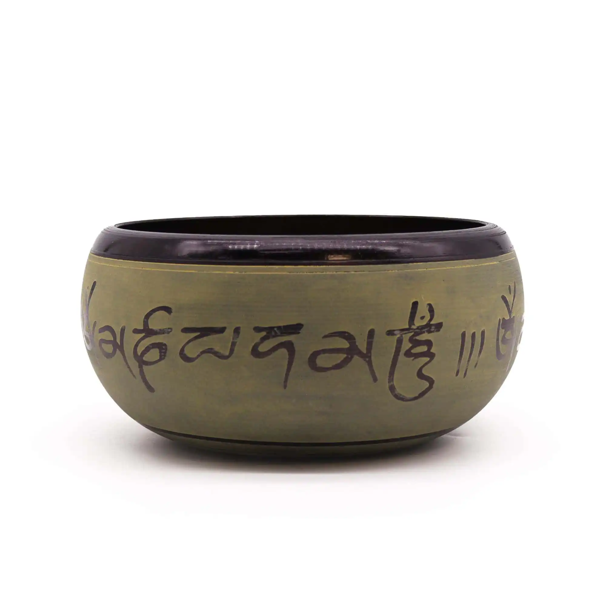 Earth Powder Singing Bowl – Mantra Five Buddha – 16cm | www.artisangoods.co.uk 2 Earth Powder Singing Bowl – Mantra Five Buddha – 16cm | www.artisangoods.co.uk 1