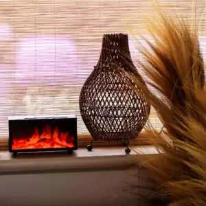Flame Effect Aroma Diffuser with Birdsound – Black USB – Colour Change | www.artisangoods.co.uk 11