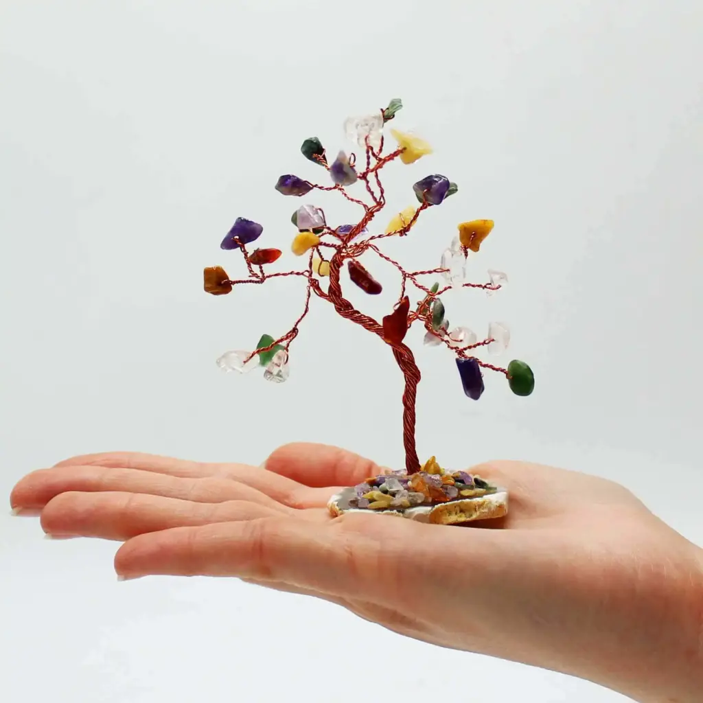 Gemstone Tree – Multi Stones on Natural Agate Base (35 stones) | www.artisangoods.co.uk 2 Gemstone Tree – Multi Stones on Natural Agate Base (35 stones) | www.artisangoods.co.uk 2