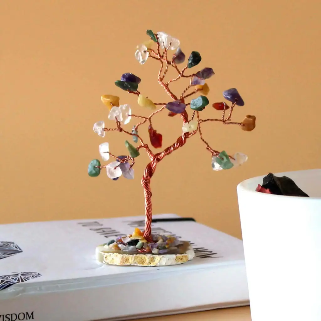 Gemstone Tree – Multi Stones on Natural Agate Base (35 stones) | www.artisangoods.co.uk 3 Gemstone Tree – Multi Stones on Natural Agate Base (35 stones) | www.artisangoods.co.uk 3