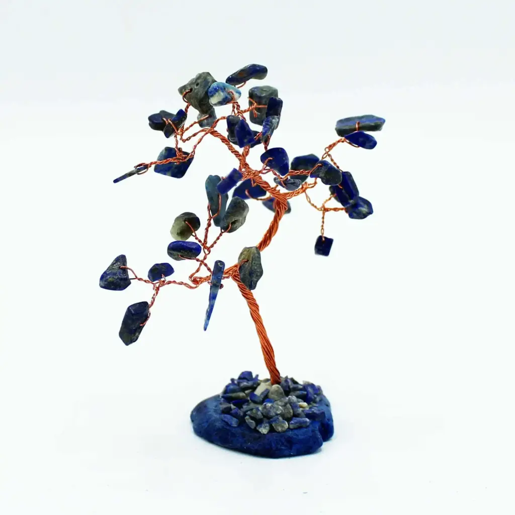 Gemstone Tree – Sodalite on Blue Agate Base (35 stones) | www.artisangoods.co.uk 3