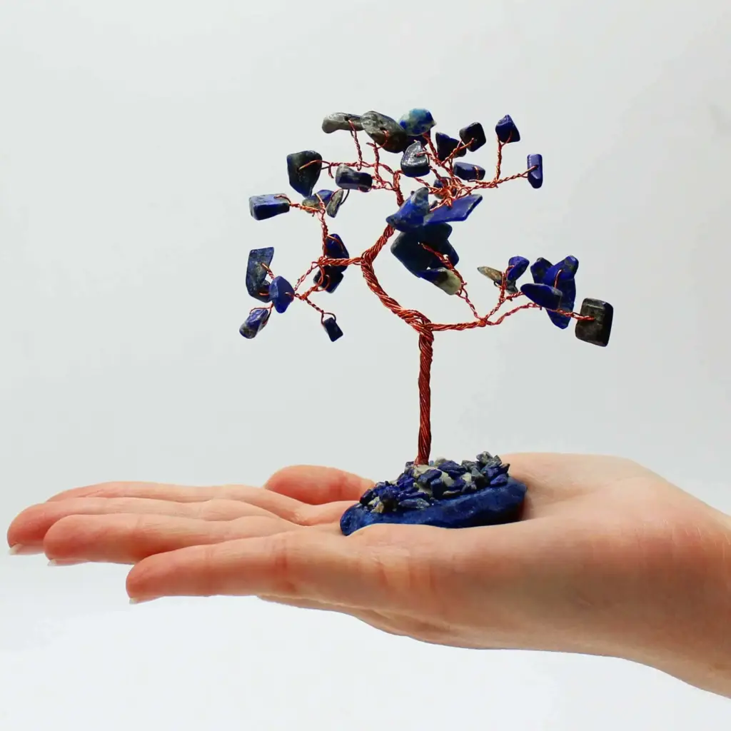 Gemstone Tree – Sodalite on Blue Agate Base (35 stones) | www.artisangoods.co.uk 4