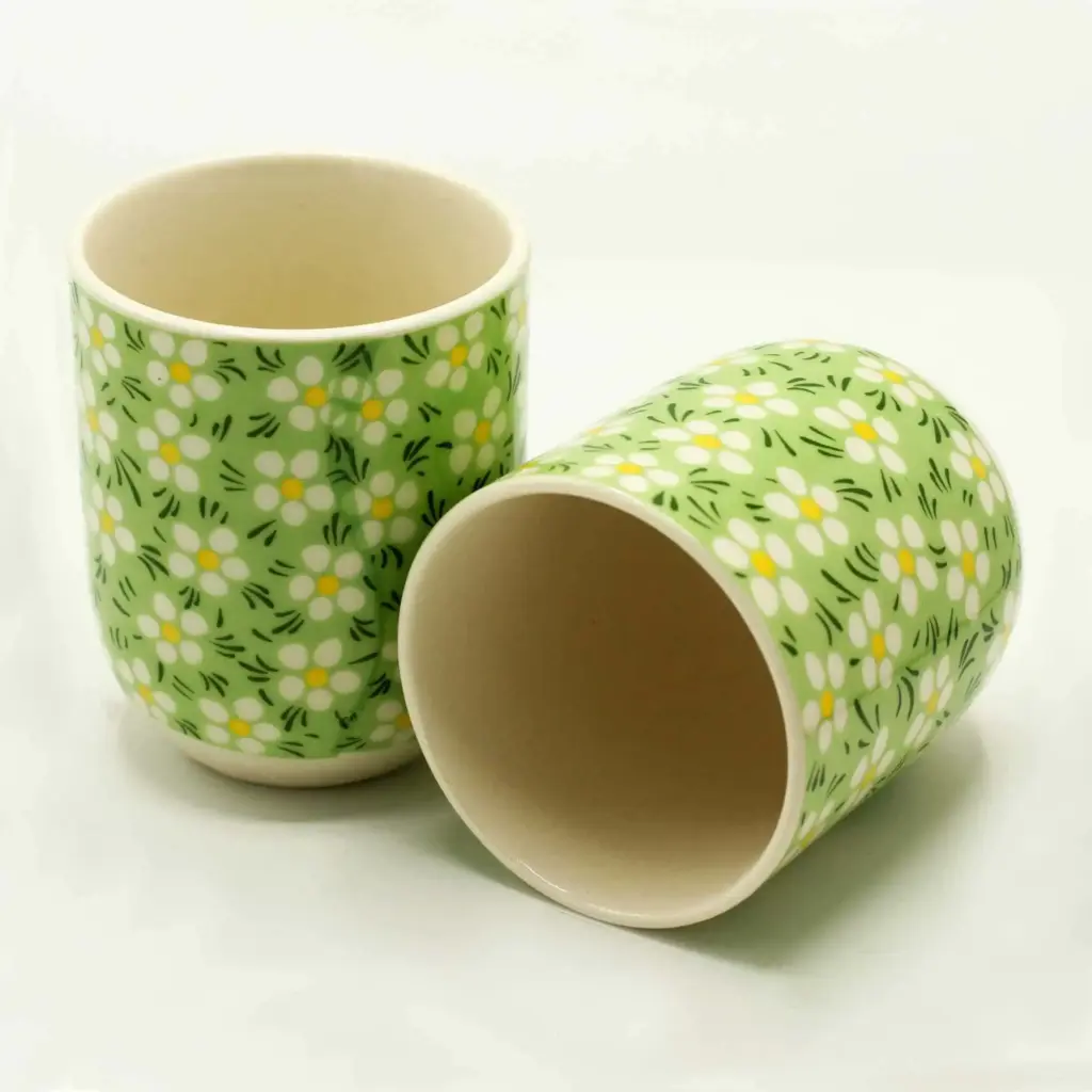 Herbal Tea Cups – Green Daisey | www.artisangoods.co.uk 2 Herbal Tea Cups – Green Daisey | www.artisangoods.co.uk 2