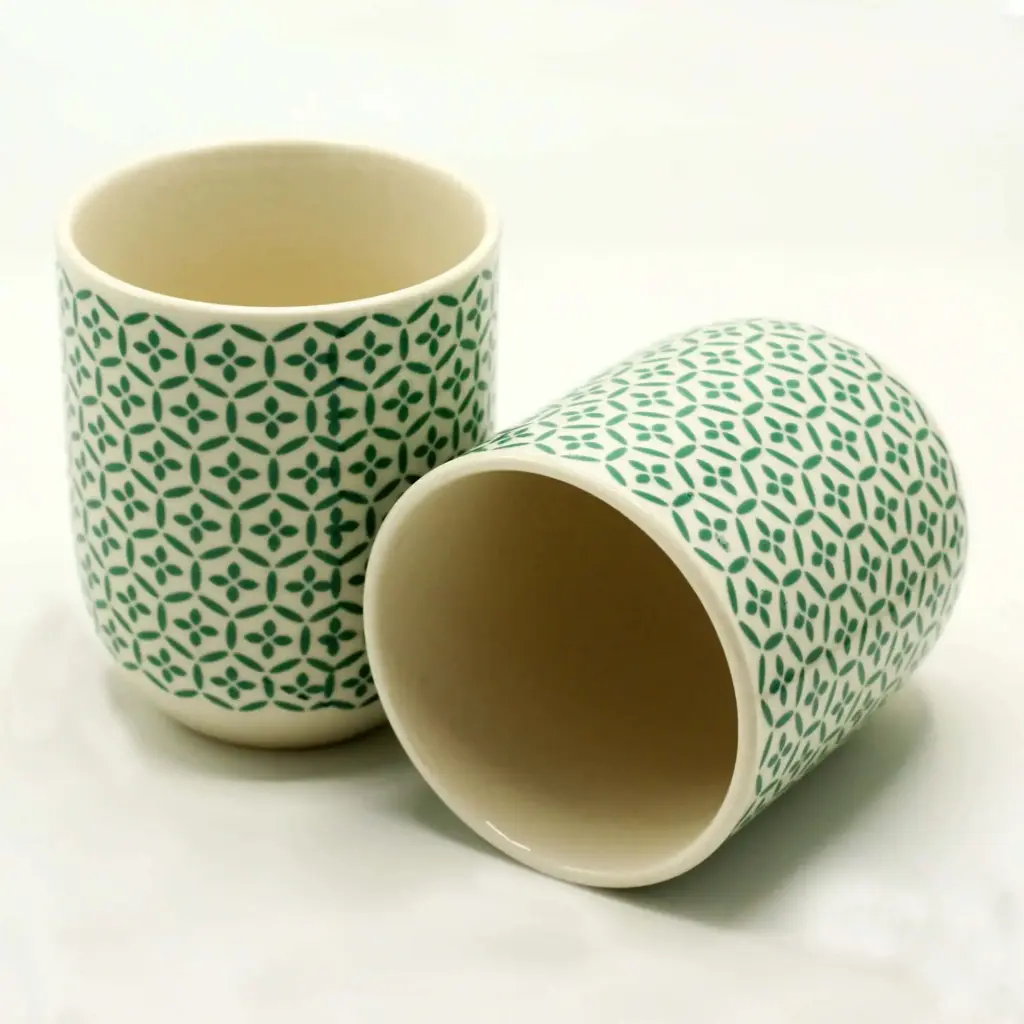 Herbal Tea Cups – Green Mosiac | www.artisangoods.co.uk 2 Herbal Tea Cups – Green Mosiac | www.artisangoods.co.uk 2