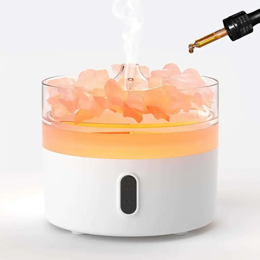 Himalayan Salt Aroma Diffuser – Night Light – USB-C – Flame Effect ( salt included) | www.artisangoods.co.uk 4 Himalayan Salt Aroma Diffuser – Night Light – USB-C – Flame Effect ( salt included) | www.artisangoods.co.uk 4
