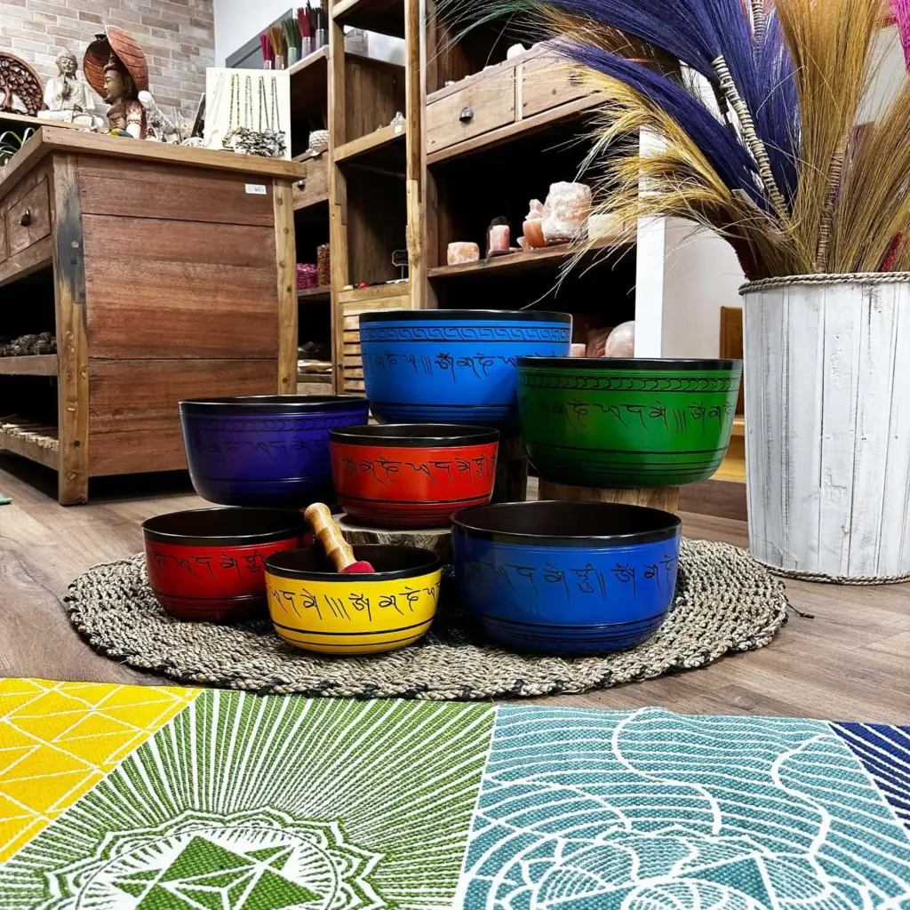 Large Chakra Set of Seven Singing Bowls (19.5-35cm) | www.artisangoods.co.uk 6