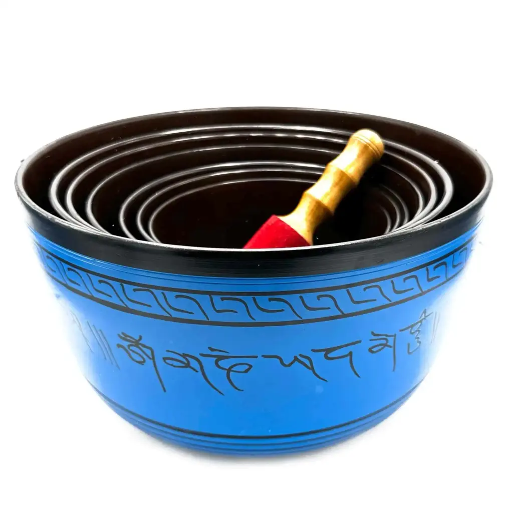Large Chakra Set of Seven Singing Bowls (19.5-35cm) | www.artisangoods.co.uk 4