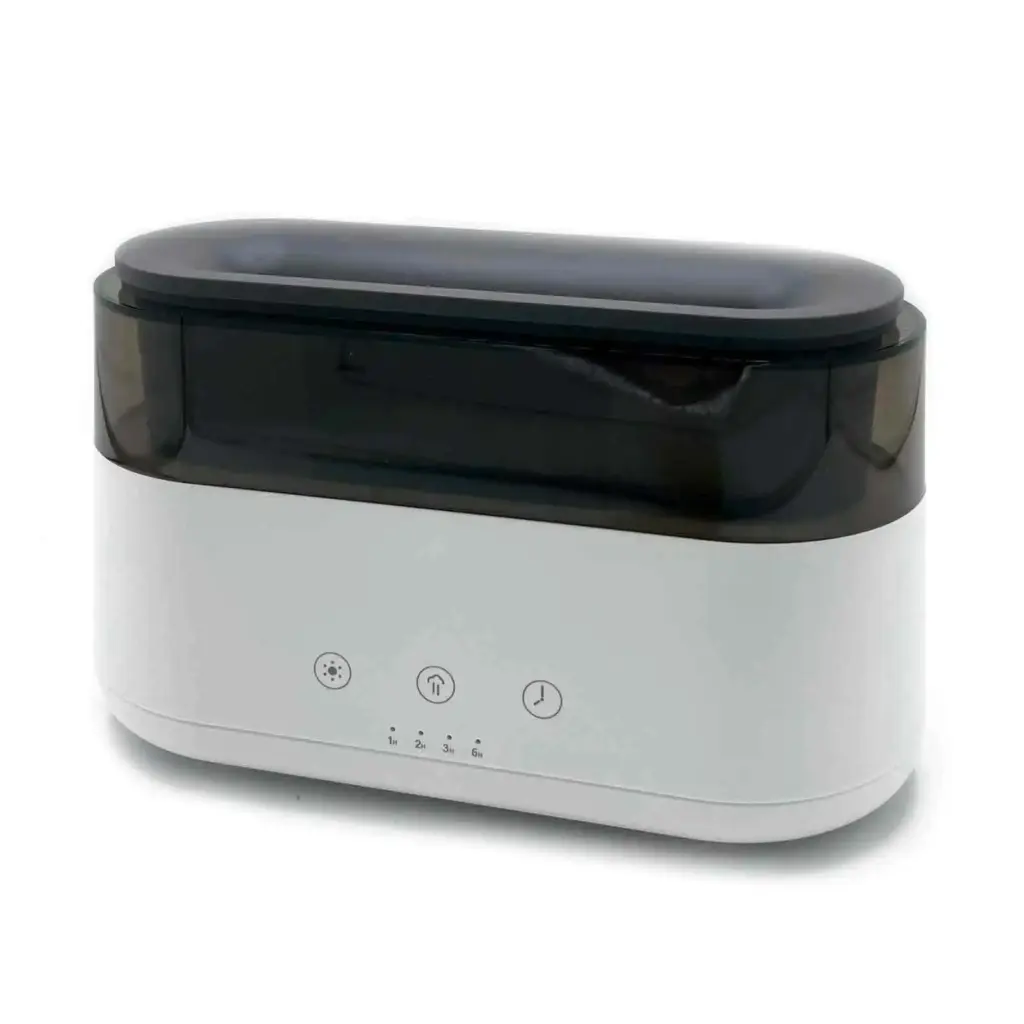Modern Aroma Diffuser – Led Clock – USB-C – Flame Effect | www.artisangoods.co.uk