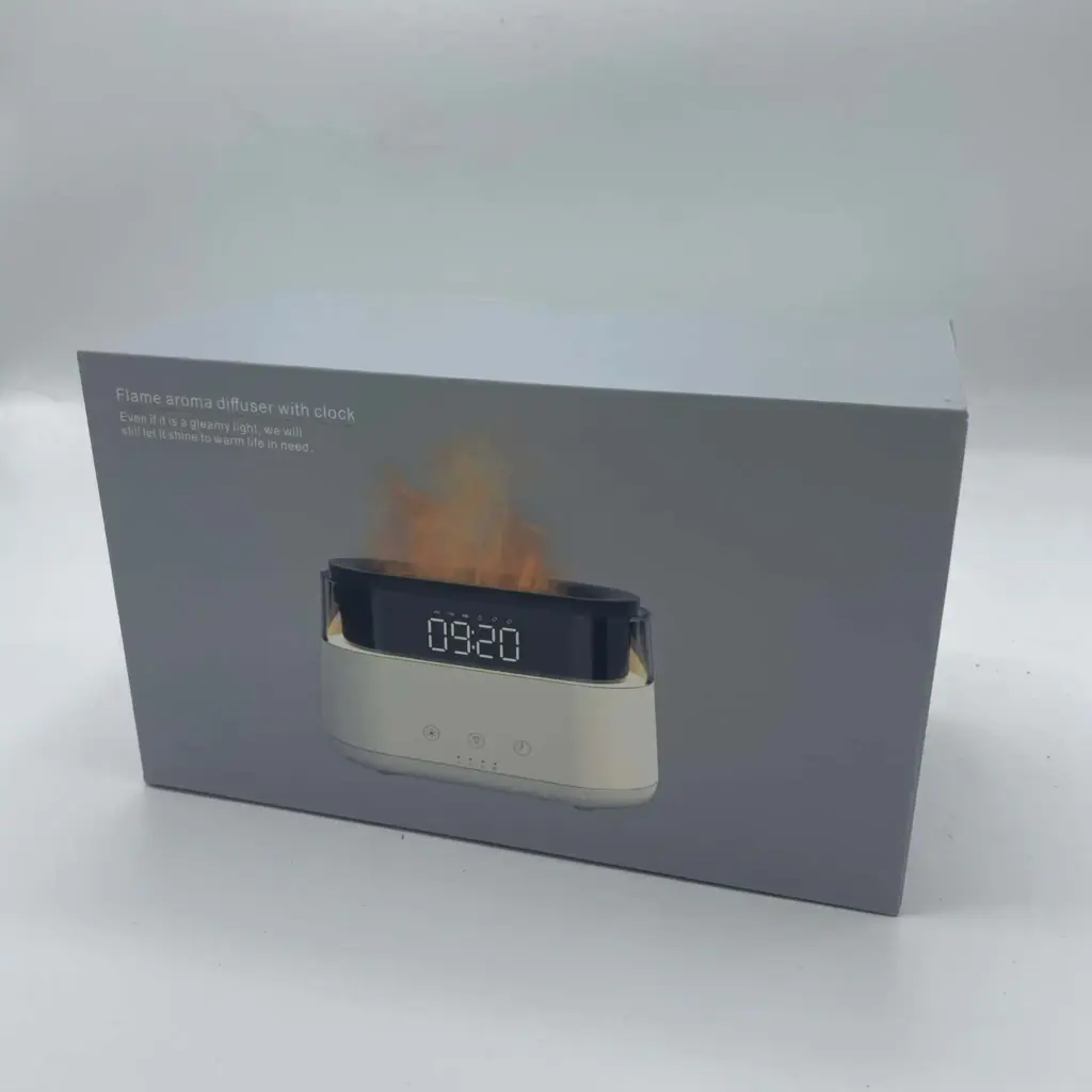 Modern Aroma Diffuser – Led Clock – USB-C – Flame Effect | www.artisangoods.co.uk 3
