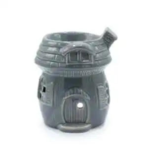 Mushroom House Oil Burner – Grey | www.artisangoods.co.uk 1