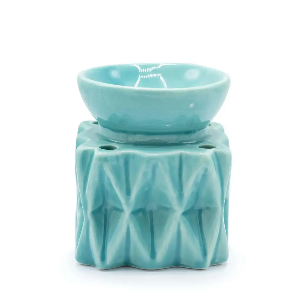 Oil Burner Geometric – Blue | www.artisangoods.co.uk