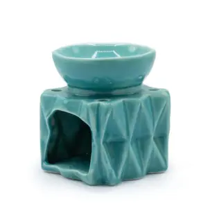 Oil Burner Geometric – Blue | www.artisangoods.co.uk 2