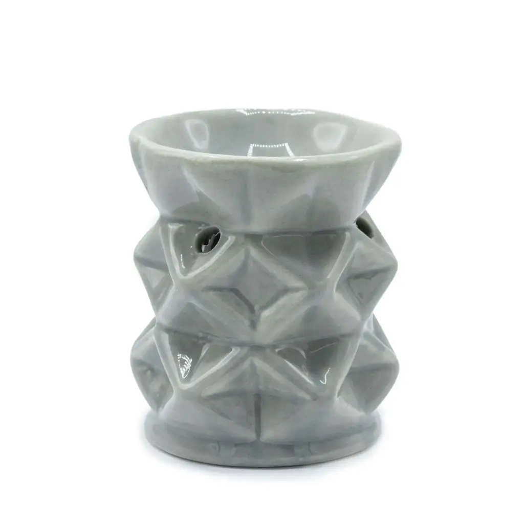 Oil Burner Geometric – Grey | www.artisangoods.co.uk