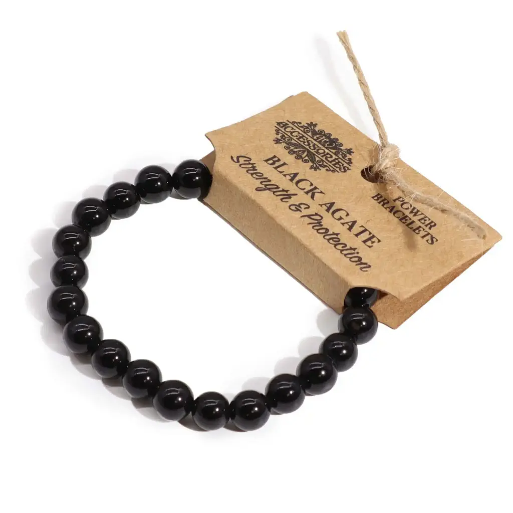 Power Bracelet – Black Agate | www.artisangoods.co.uk