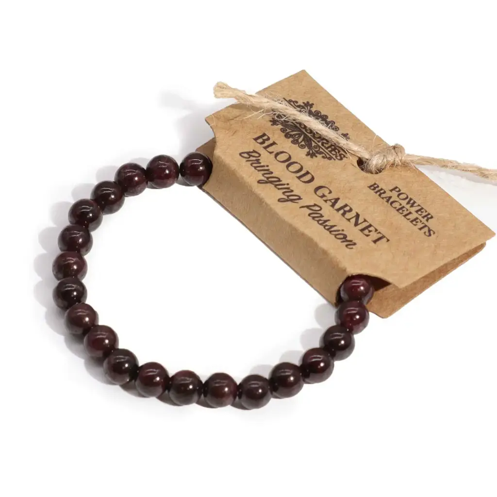 Power Bracelet – Blood Garnet | www.artisangoods.co.uk