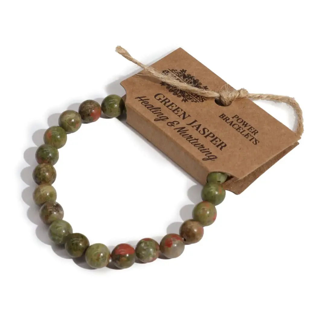 Power Bracelet – Green Jasper | www.artisangoods.co.uk