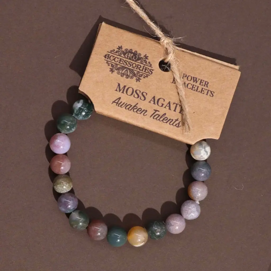 Power Bracelet – Moss Agate | www.artisangoods.co.uk 3