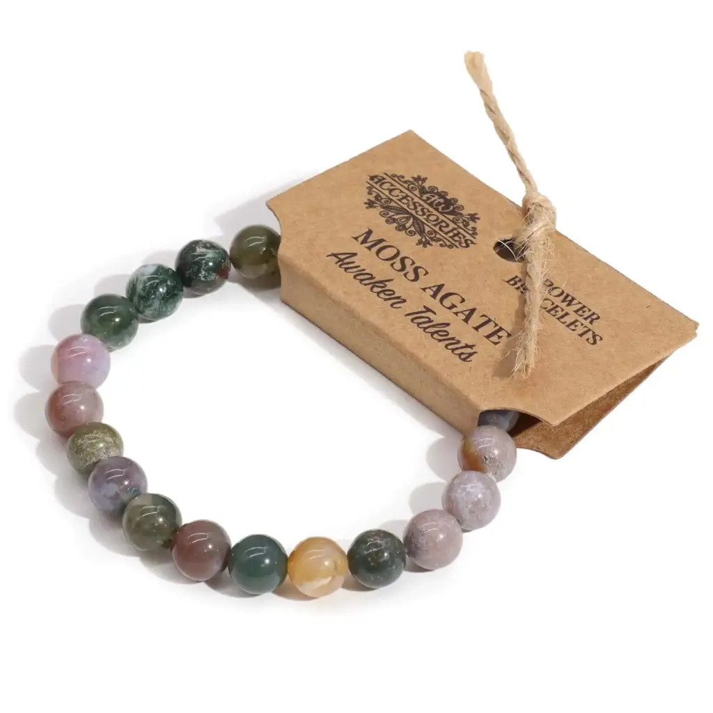 Power Bracelet – Moss Agate | www.artisangoods.co.uk