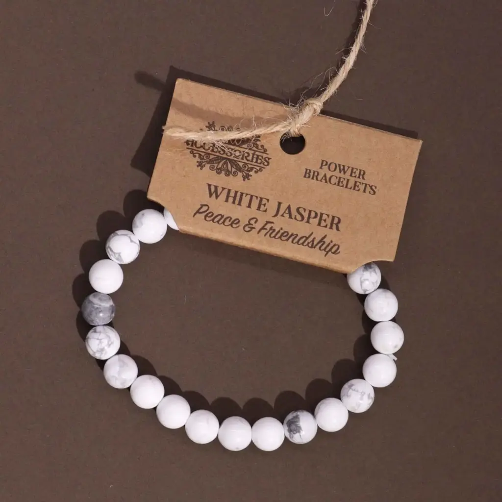 Power Bracelet – White Jasper | www.artisangoods.co.uk 3