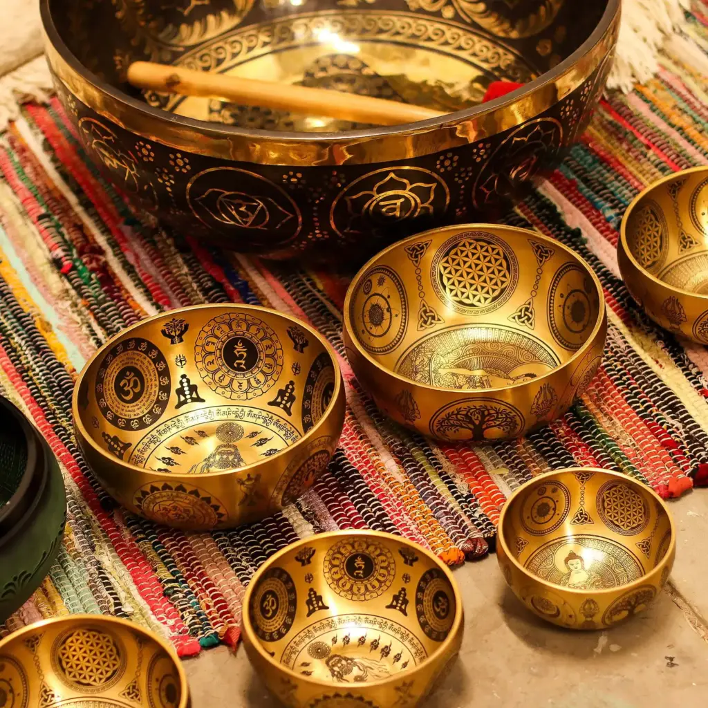 Pure Brass Etched Yogi – Set of 4 – Approx 3.85kg | www.artisangoods.co.uk 14