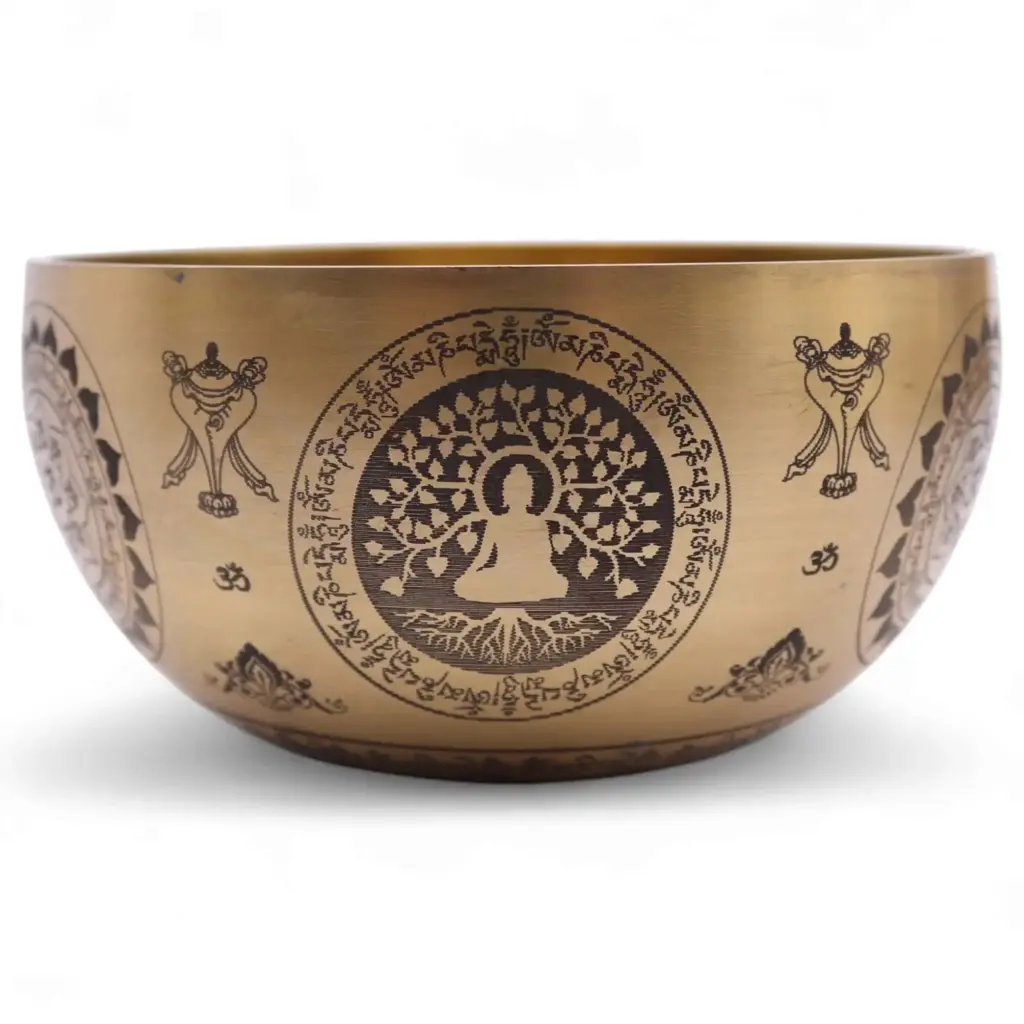 Pure Brass Etched Yogi – Set of 4 – Approx 3.85kg | www.artisangoods.co.uk 8