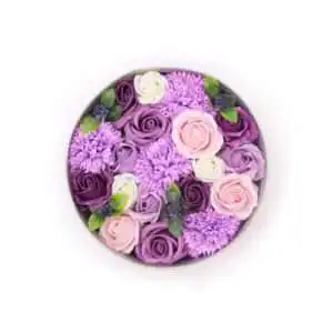 Round Box – Lavender Rose & Carnation | www.artisangoods.co.uk 1