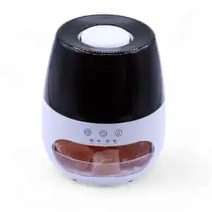 Salt Stone Flame Effect Aroma Diffuser  – White USB – Colour Change and Timer | www.artisangoods.co.uk 1