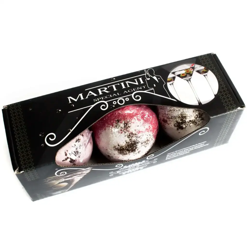 Set of Three Martini Bath Bombs | www.artisangoods.co.uk
