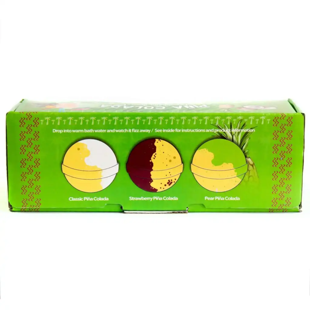 Set of Three Piña Colada Bath Bombs | www.artisangoods.co.uk 5