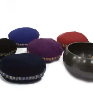 Singing Bowl Velvet Cushion – 11cm | www.artisangoods.co.uk 8