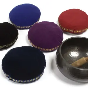 Singing Bowl Velvet Cushion – 11cm | www.artisangoods.co.uk 9