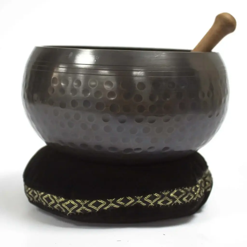 Singing Bowl Velvet Cushion – 11cm | www.artisangoods.co.uk 2