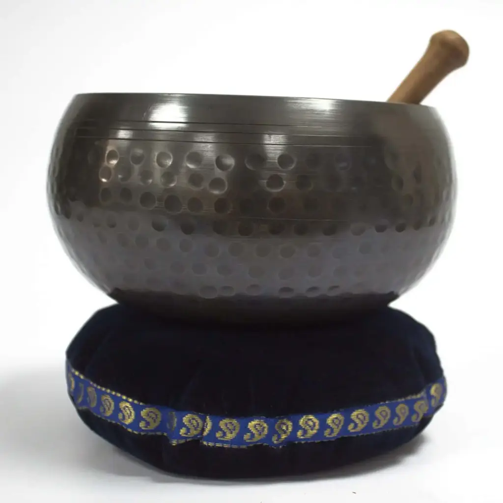 Singing Bowl Velvet Cushion – 16cm | www.artisangoods.co.uk 5