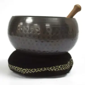 Singing Bowl Velvet Cushion – 16cm | www.artisangoods.co.uk 3