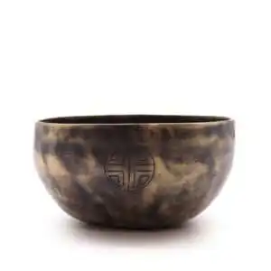 Small Indian Moon Phase Singing Bowl – (approx 550g) – 13cm | www.artisangoods.co.uk 1