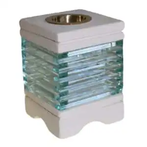 Stone Oil Burner – Square Glass Brick | www.artisangoods.co.uk Stone Oil Burner – Square Glass Brick | www.artisangoods.co.uk