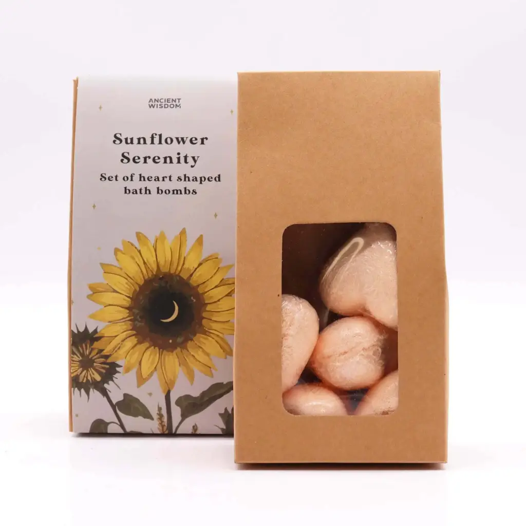Sunflower Serenity Bath Heart Gift Set | www.artisangoods.co.uk 4