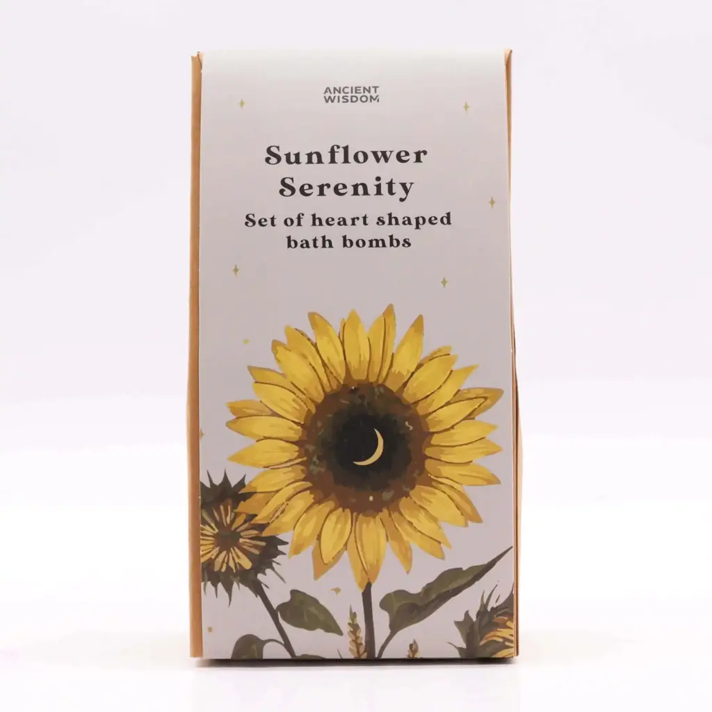 Sunflower Serenity Bath Heart Gift Set | www.artisangoods.co.uk 2