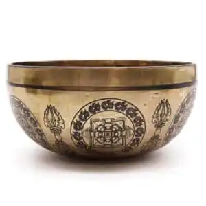 Tibetan Healing Engraved Bowl – 21cm – 5 Buddhas | www.artisangoods.co.uk 2 Tibetan Healing Engraved Bowl – 21cm – 5 Buddhas | www.artisangoods.co.uk 1