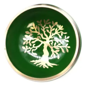 Tree of Life Singing Bowl Set- Green 10.7cm | www.artisangoods.co.uk 4