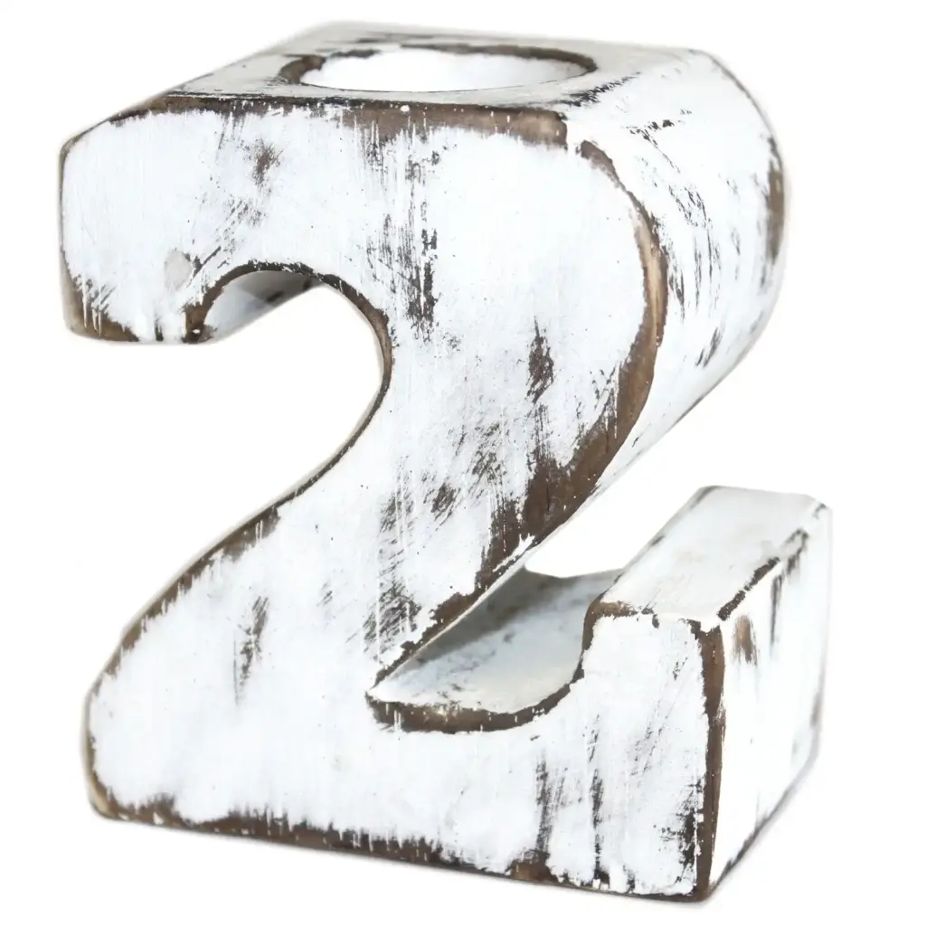 Wooden Birthday Numbers – No.2 | www.artisangoods.co.uk
