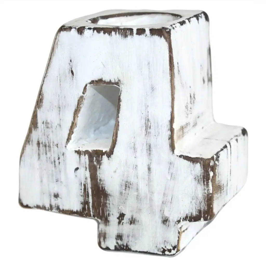 Wooden Birthday Numbers – No.4 | www.artisangoods.co.uk