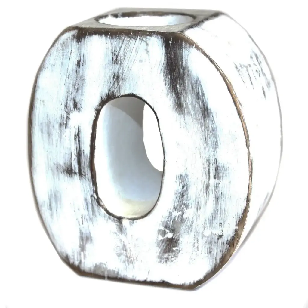 Wooden Birthday Numbers – No.0 | www.artisangoods.co.uk