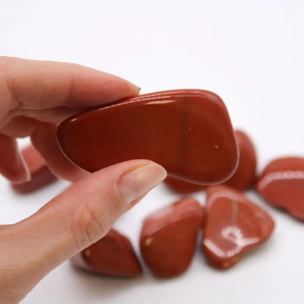 XL Tumble Stones – Jasper – Red | www.artisangoods.co.uk