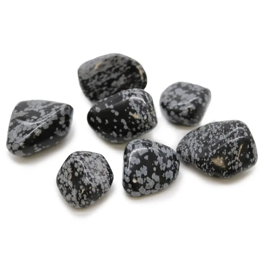 XL Tumble Stones – Obsidian Snowflake | www.artisangoods.co.uk