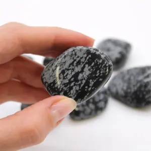 XL Tumble Stones – Obsidian Snowflake | www.artisangoods.co.uk 2