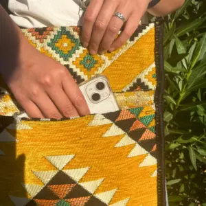 Yellow Kilim Messenger Festival Bag | www.artisangoods.co.uk 8