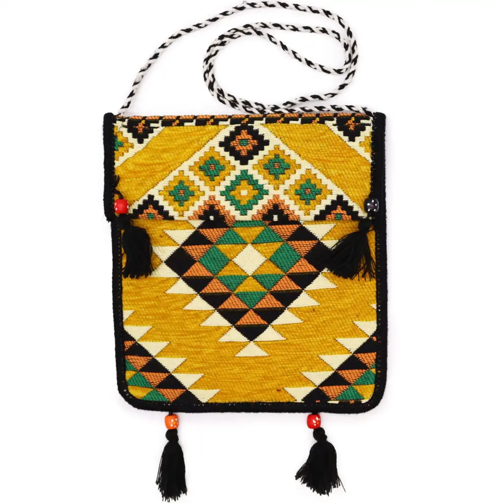Yellow Kilim Messenger Festival Bag | www.artisangoods.co.uk 7 Yellow Kilim Messenger Festival Bag | www.artisangoods.co.uk 7