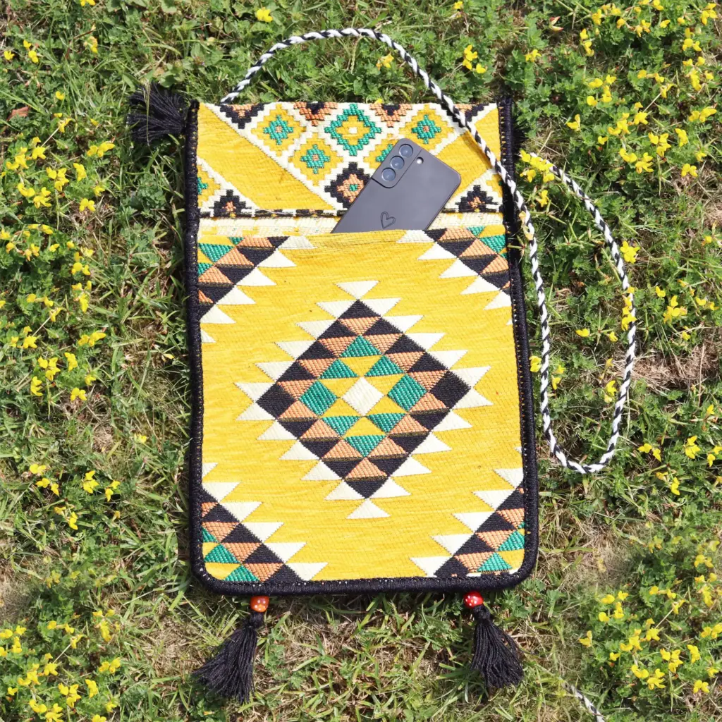 Yellow Kilim Messenger Festival Bag | www.artisangoods.co.uk 6 Yellow Kilim Messenger Festival Bag | www.artisangoods.co.uk 6